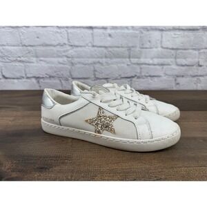 Vintage Havana Bianca White Mesh Glitter Pop Star Sneakers Women Size 7
